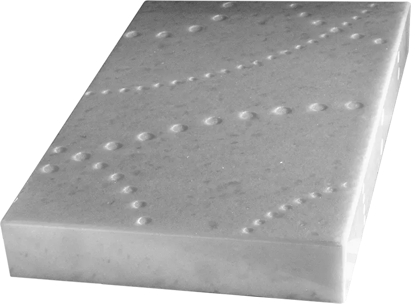 Rettangolo Aureo-1, natural state — golden-ratio marble slab with organic circle engravings
